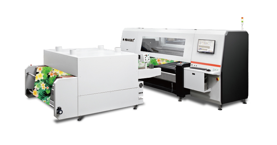宝斯威高速导带纺织数码印花机，368㎡/h高速打印，JW-1800B-K12